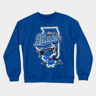 Defunct Alton Blues Baseball Team Crewneck Sweatshirt